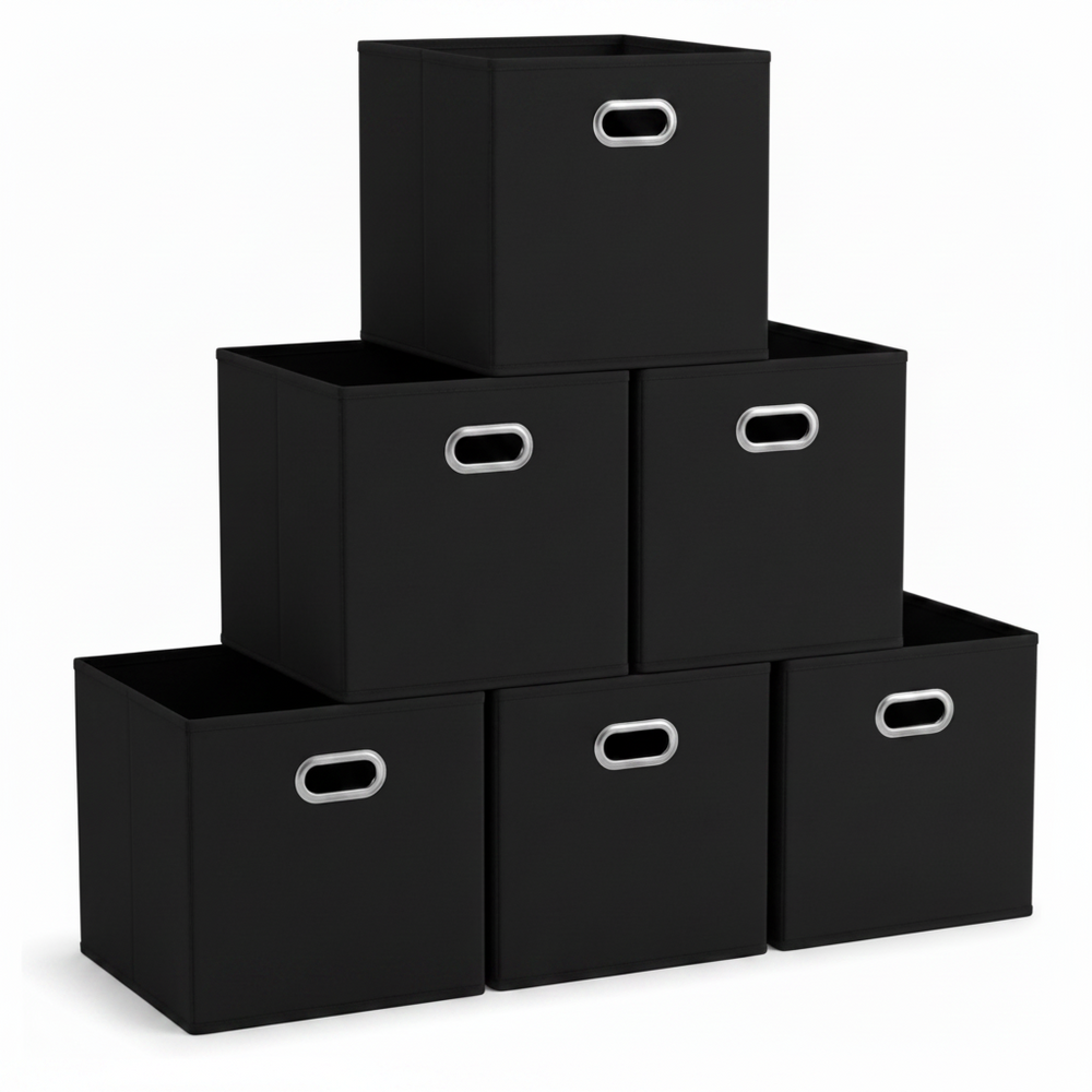 tables and storage boxes