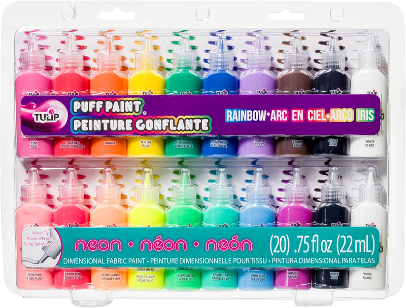 20-Color Puff Paint Set