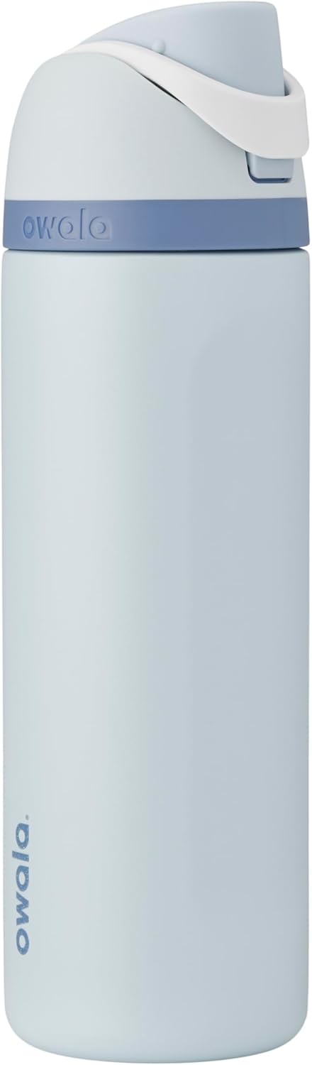24 Oz Insulated Stainless Steel Water Bottle with Straw