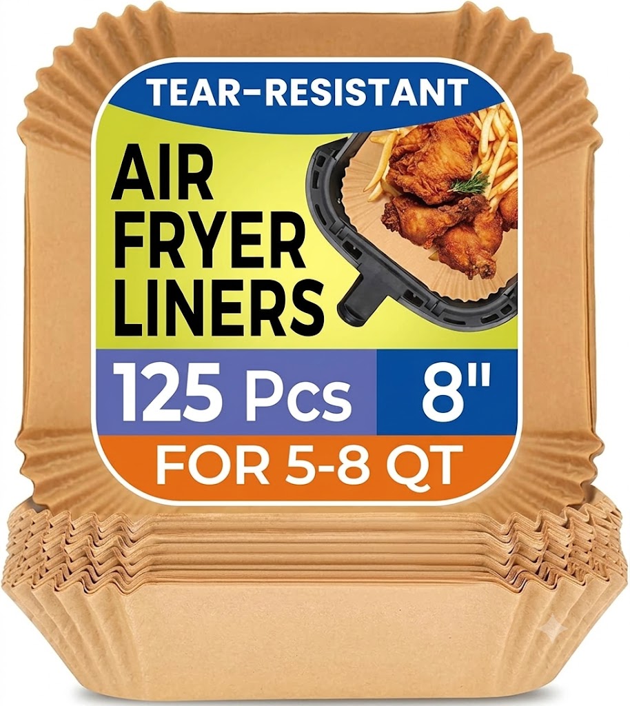 125 Pack Air Fryer Liners