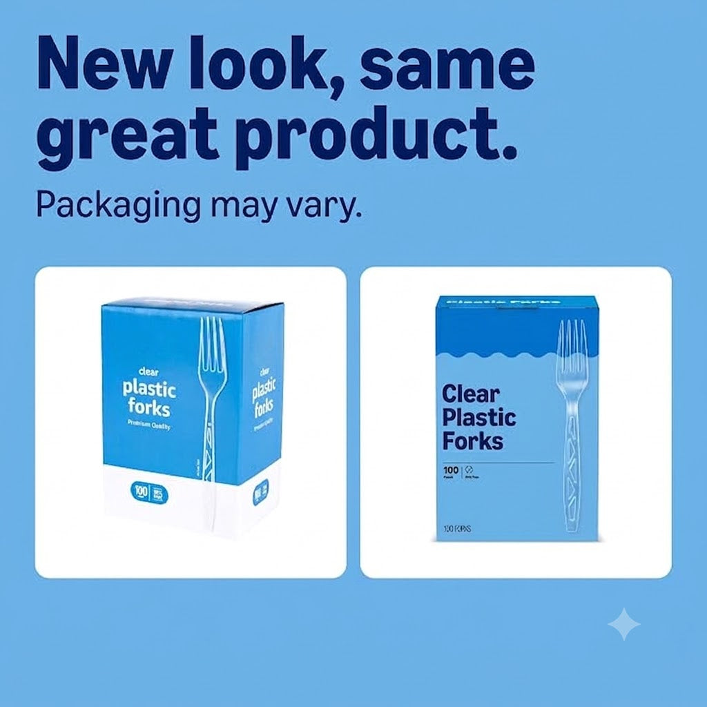 Clear Plastic Forks 100 Count