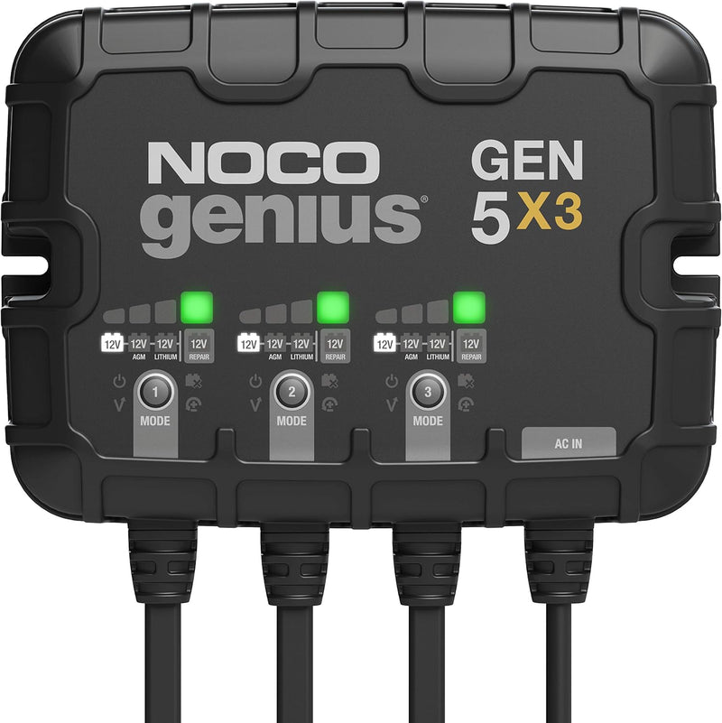 3-Bank 15A Onboard Marine Battery Charger