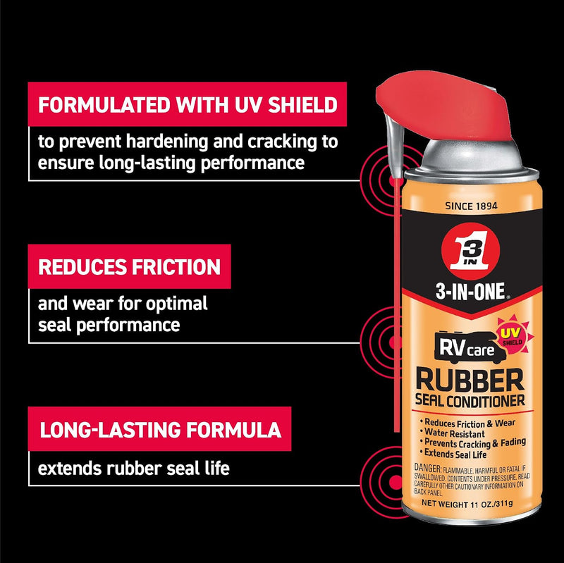 3-IN-ONE RVcare Rubber Seal Conditioner – UV Shield, 11 Oz