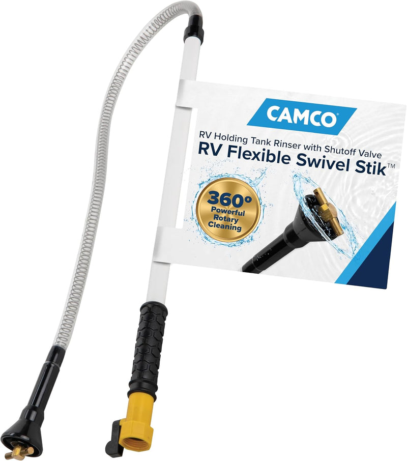 34-Inch Flexible RV Holding Tank Swivel Rinser
