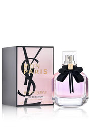 Yves Saint Laurent Mon Paris Eau de Parfum 90ml 3.0 fl oz bottle with couture bow - fruity floral perfume for women