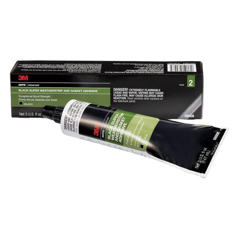 3M 08008 Black Super Weatherstrip & Gasket Adhesive – 5 Oz