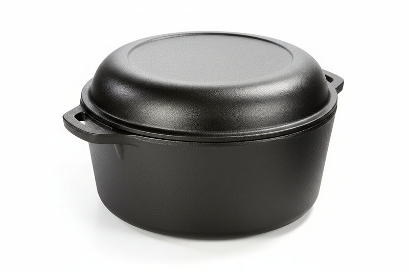 5-Quart Cast Iron Double Dutch Oven