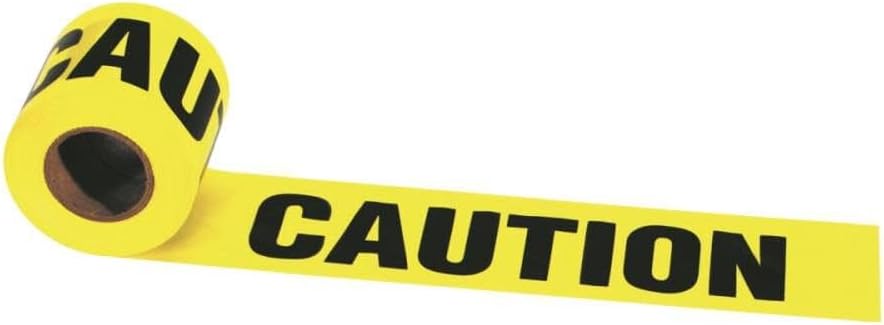 Caution Barrier Tape, 3" x 300 Feet