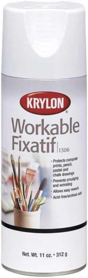 Clear Workable Fixative Spray – 11 oz