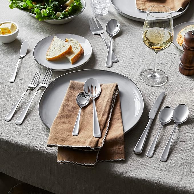 45-Piece Stainless Steel Flatware Set