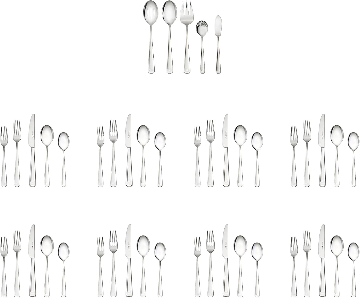 45-Piece Stainless Steel Flatware Set