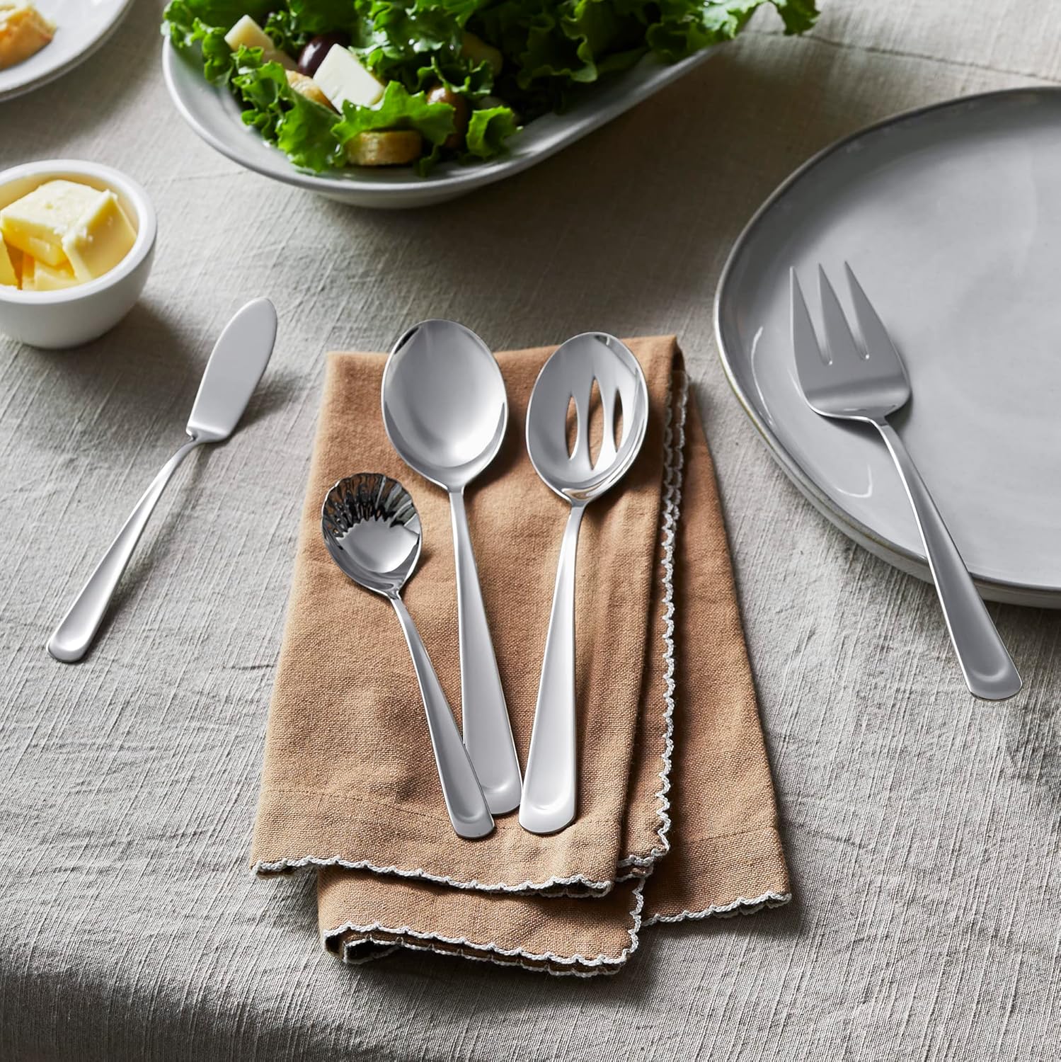 45-Piece Stainless Steel Flatware Set