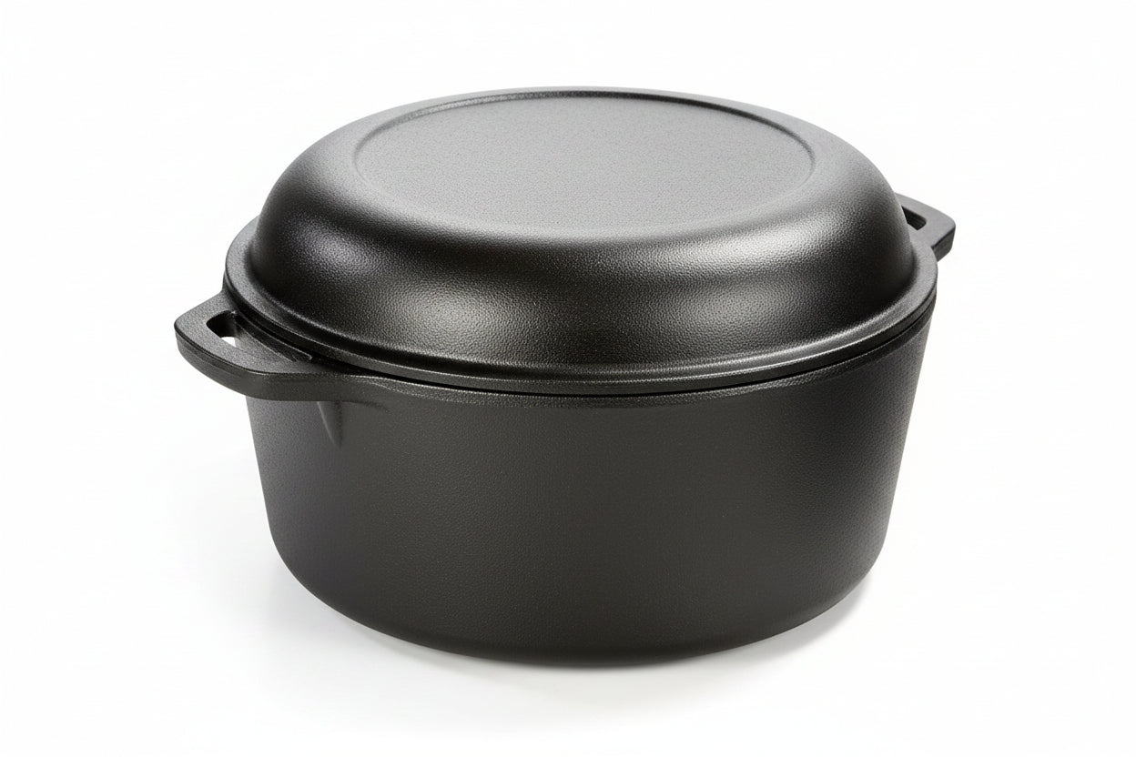 5-Quart Cast Iron Double Dutch Oven
