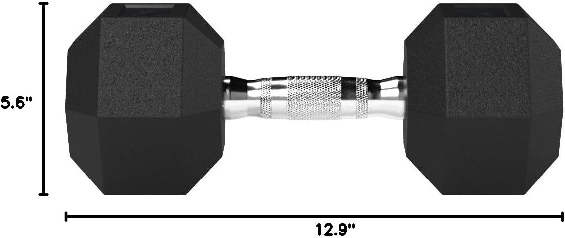 Rubber Hex Dumbbell Hand Weight