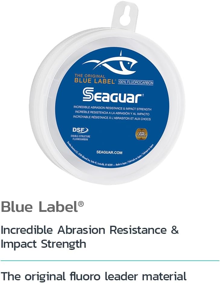 Seaguar Blue Label 100% Fluorocarbon Fishing Leader Line