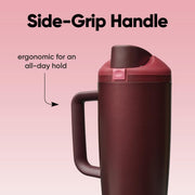 40 Oz Insulated Stainless Steel Tumbler with Straw