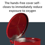 Oily Waste Can, 6 Gallon Galvanized Steel