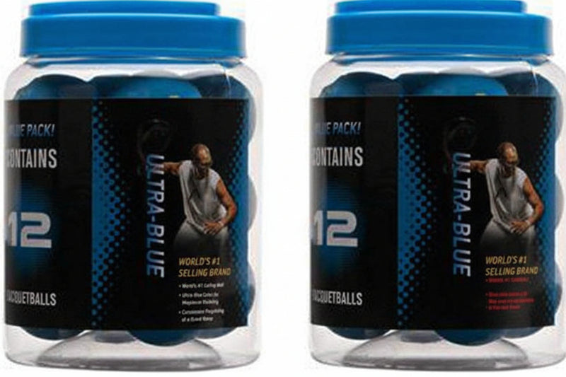 High-Bounce Rubber Racquetballs 12-Pack