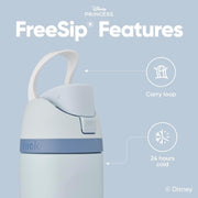 24 Oz Insulated Stainless Steel Water Bottle with Straw