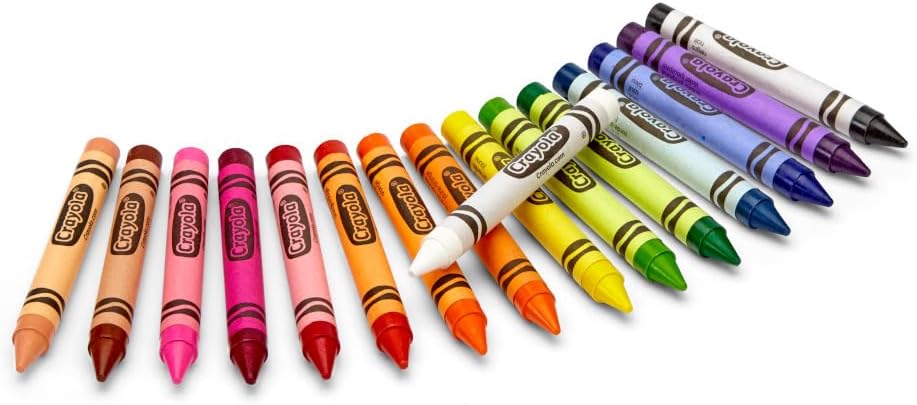 Large Assorted Color Crayons – 16 Count