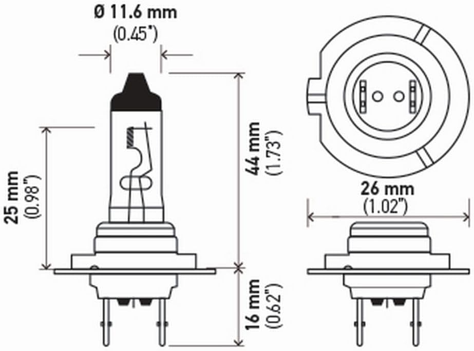 H7 Standard Halogen Bulbs – 12V 55W