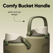 40 Oz Insulated Stainless Steel Water Bottle with Two-Way Spout