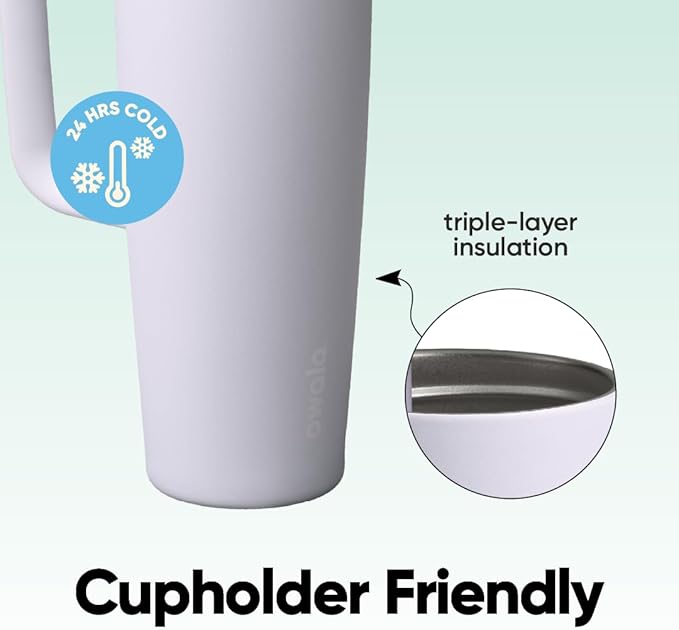Insulated Straw Handle Water Tumbler