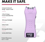 Pepper Spray & Rechargeable 2-in-1 Stun Gun Self Defense Kit