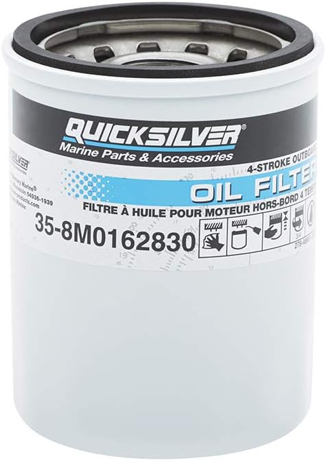 Spin-On Oil Filter for Select 25–115 HP 4-Stroke Outboard Engines