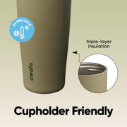 40 Oz Insulated Stainless Steel Water Bottle with Two-Way Spout