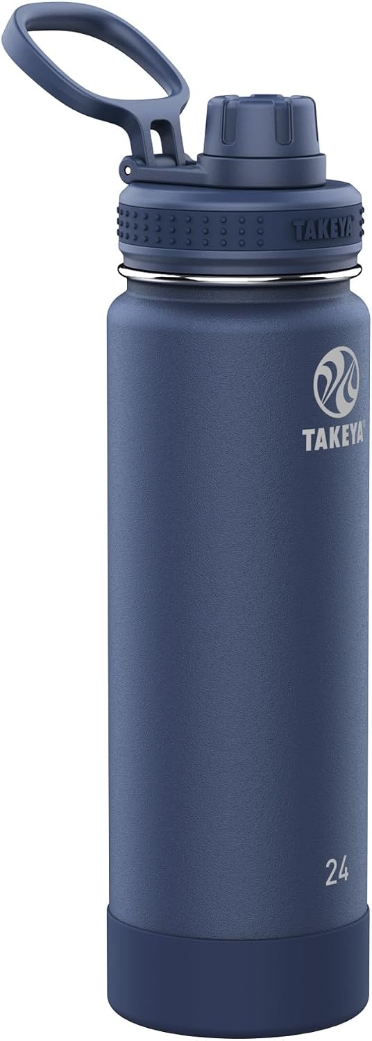 Insulated Stainless Steel Water Bottle with Spout Lid (24 oz)