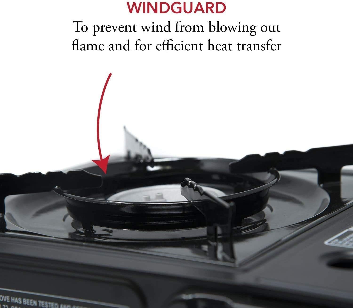 Portable Butane Camping Stove with Carrying Case