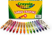 Large Assorted Color Crayons – 16 Count