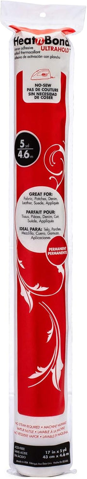 Ultra-Strong Iron-On Fabric Adhesive – 17 in x 5 yd