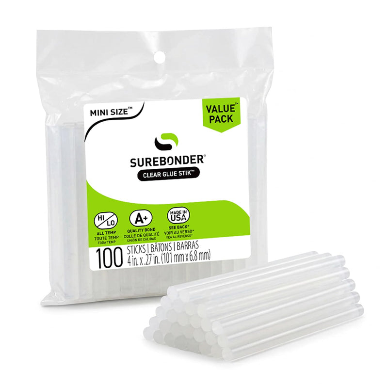 All-Temperature Mini Hot Glue Sticks – 100 Pack