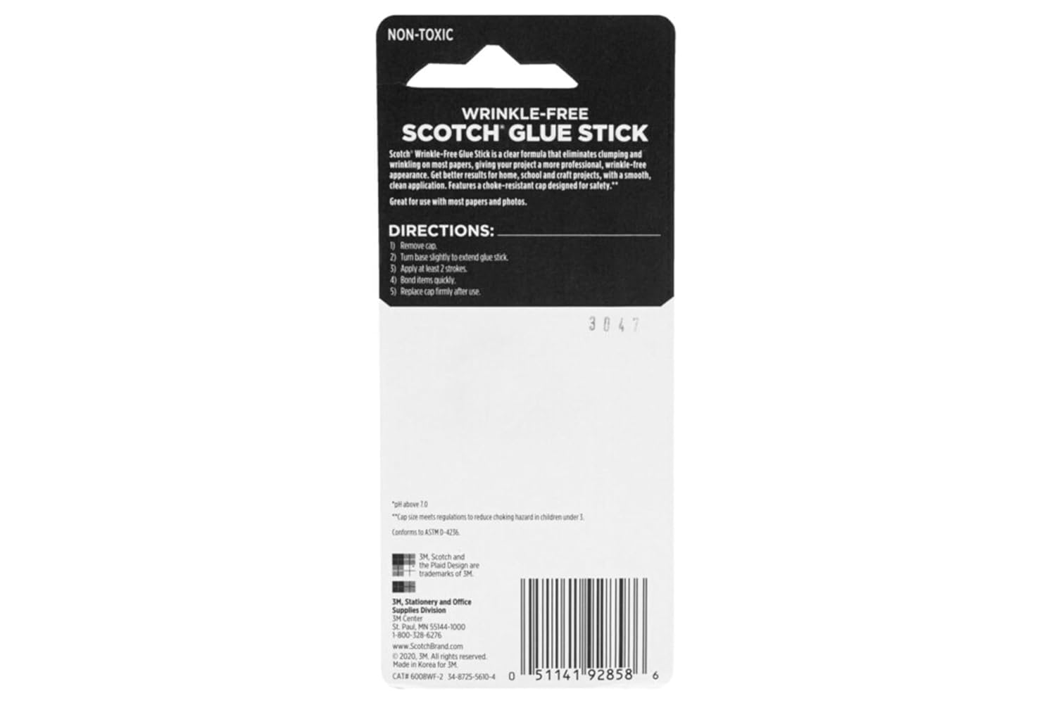 Wrinkle-Free Washable Glue Sticks – 0.27 oz, 2 Pack