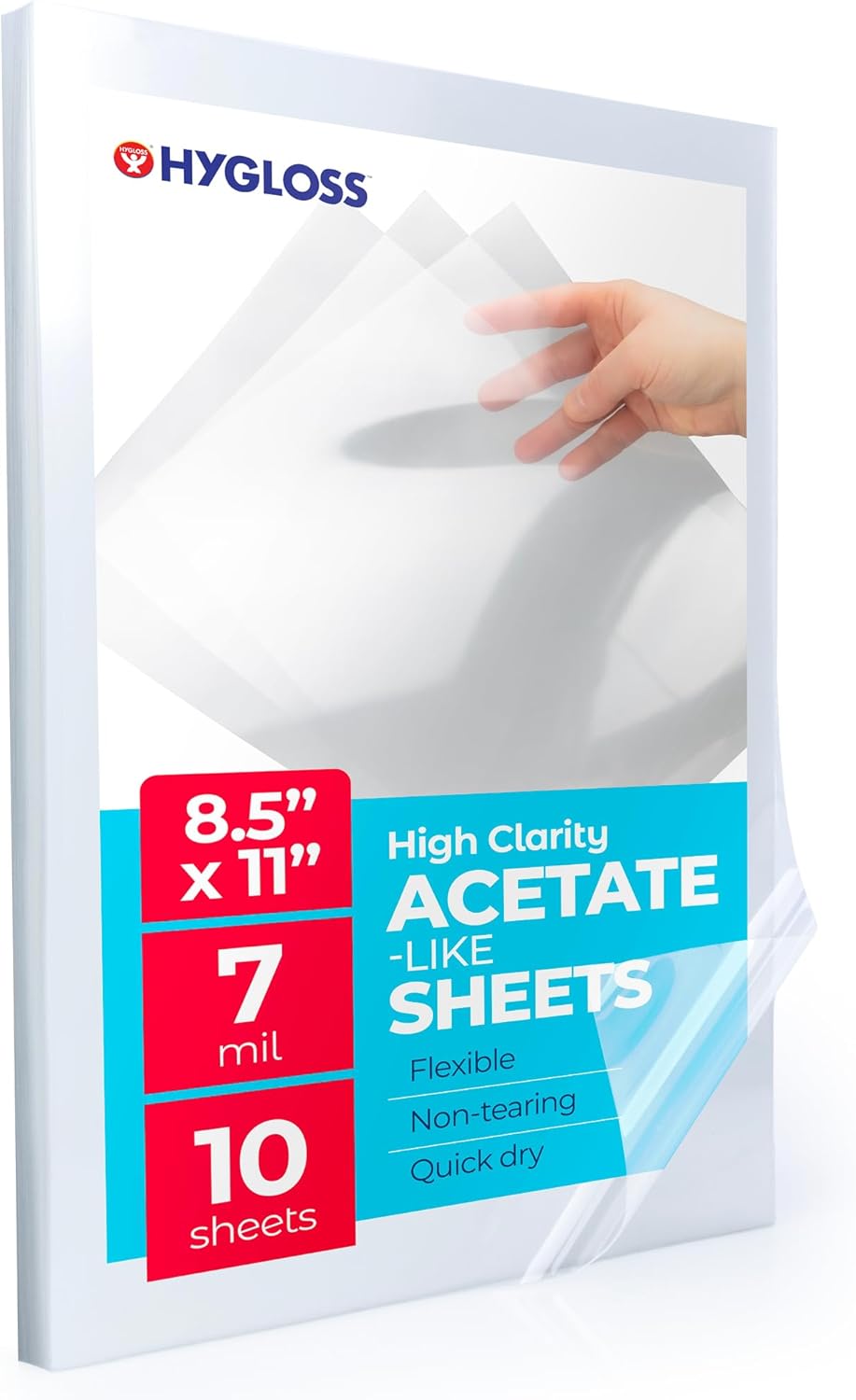 Clear Acetate Craft Sheets – 8.5 x 11, 10 Pack