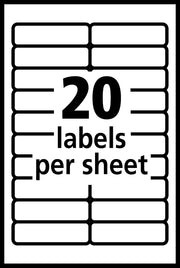 Removable White Multi-Use Labels