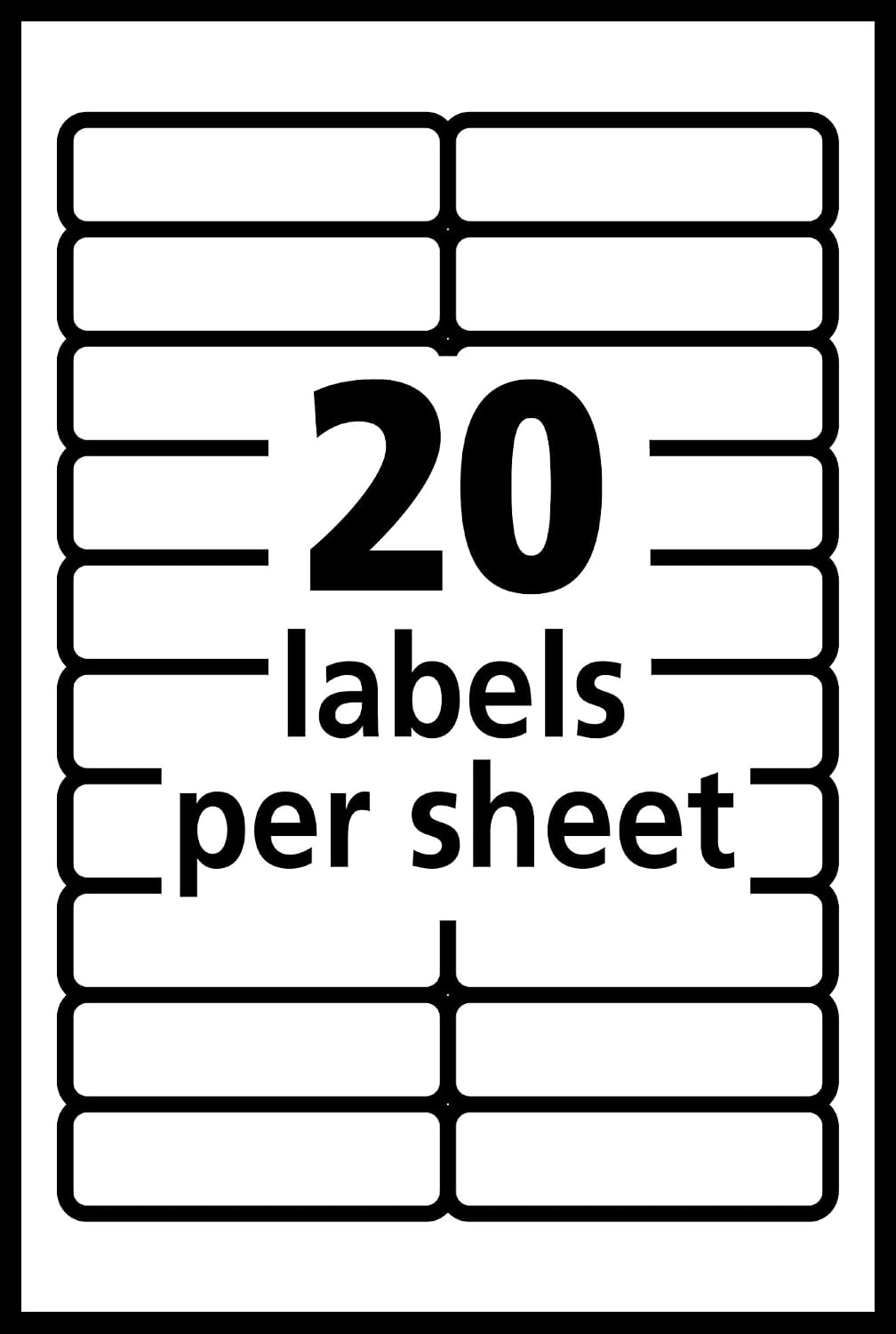 Removable White Multi-Use Labels