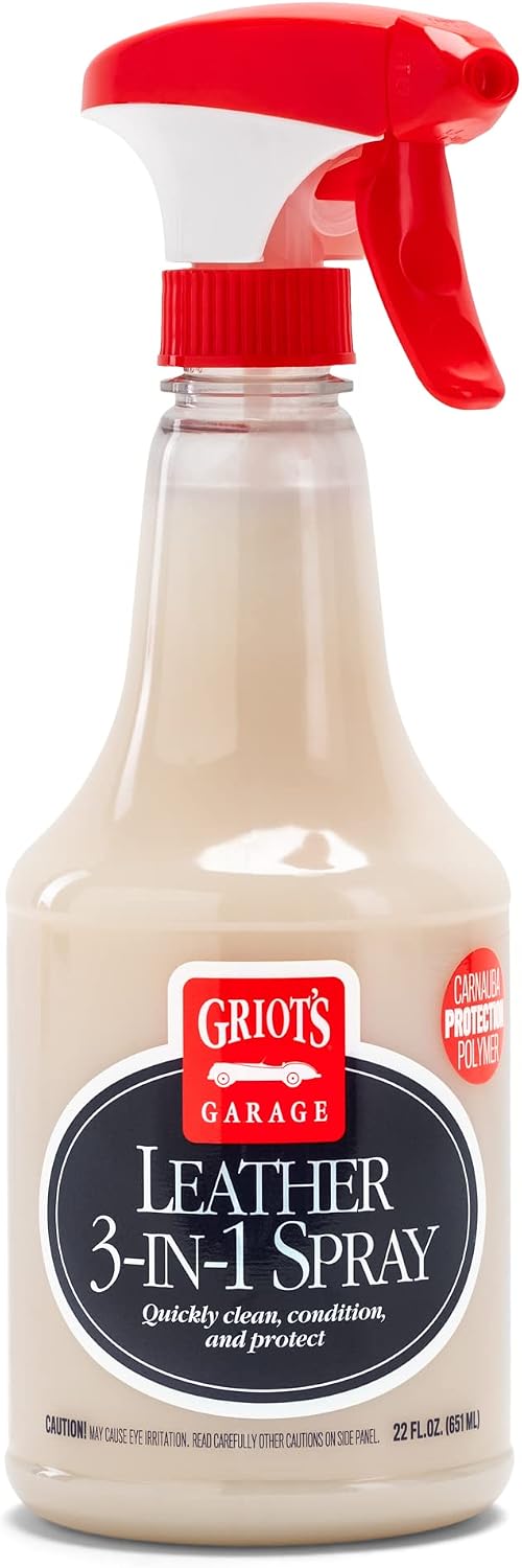 3-in-1 Leather & Vinyl Cleaner Conditioner – 22 oz