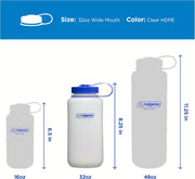Wide Mouth 32 oz BPA-Free HDPE Water Bottle