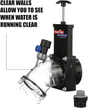 45-Degree RV Reverse Flush Valve with Clear Body