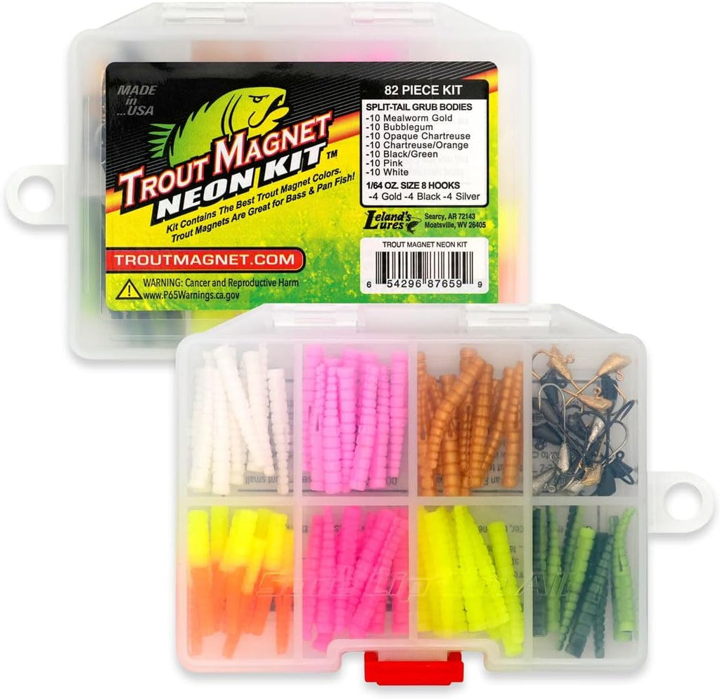 82-Piece Trout Fishing Lure Kit