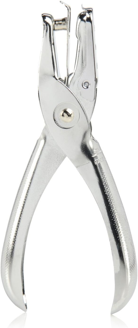 Chrome One-Hole Paper Punch – 5-Sheet Capacity