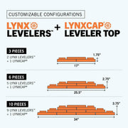 Lynx Levelers 11-Pack RV Leveling Blocks with Cap & Storage Bag