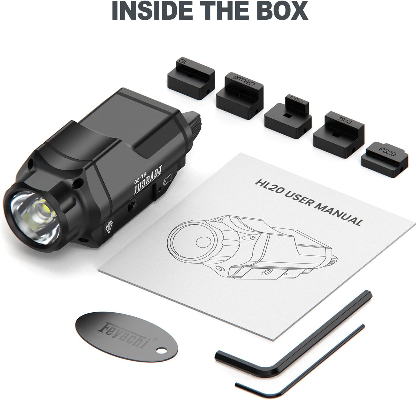 1500 Lumen Rail-Mounted Tactical Flashlight
