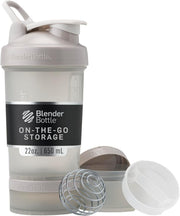 Protein Shaker Bottle with Storage & Pill Organizer