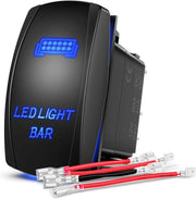 5-Pin Blue LED Rocker Switch with Jumper Wires