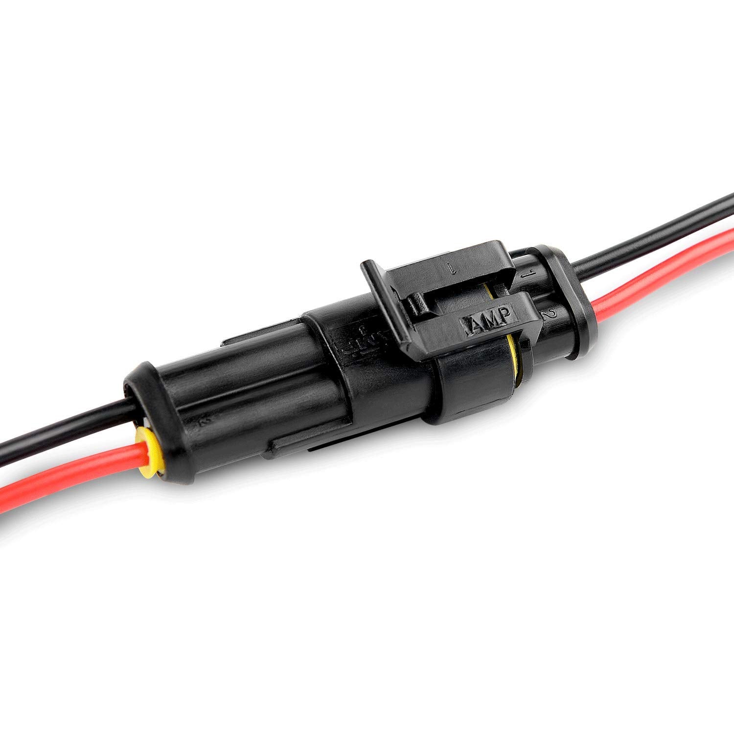 2-Pin 16AWG Waterproof Wire Connectors – 10 Pack