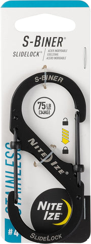 Slide Lock S-Biner Carabiner